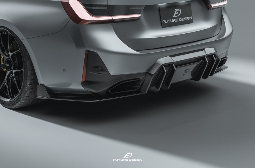 FUTURE DESIGN - BMW 3 SERIES G20 / G21 CARBON FIBRE REAR DIFFUSER V1 - Aero Carbon UK