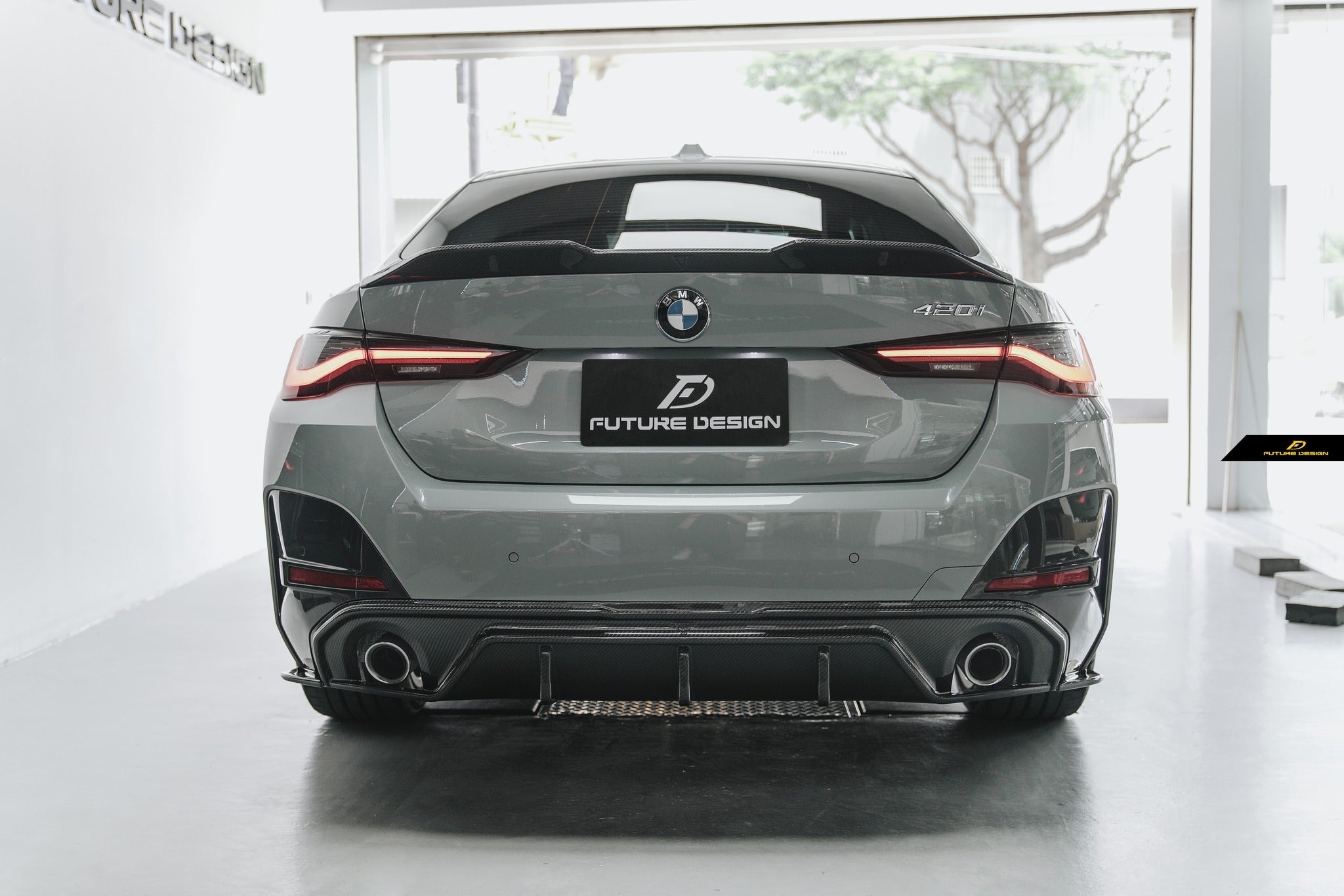 FUTURE DESIGN - BMW 4 SERIES G26 GRAN COUPE CARBON FIBRE REAR DIFFUSER - Aero Carbon UK