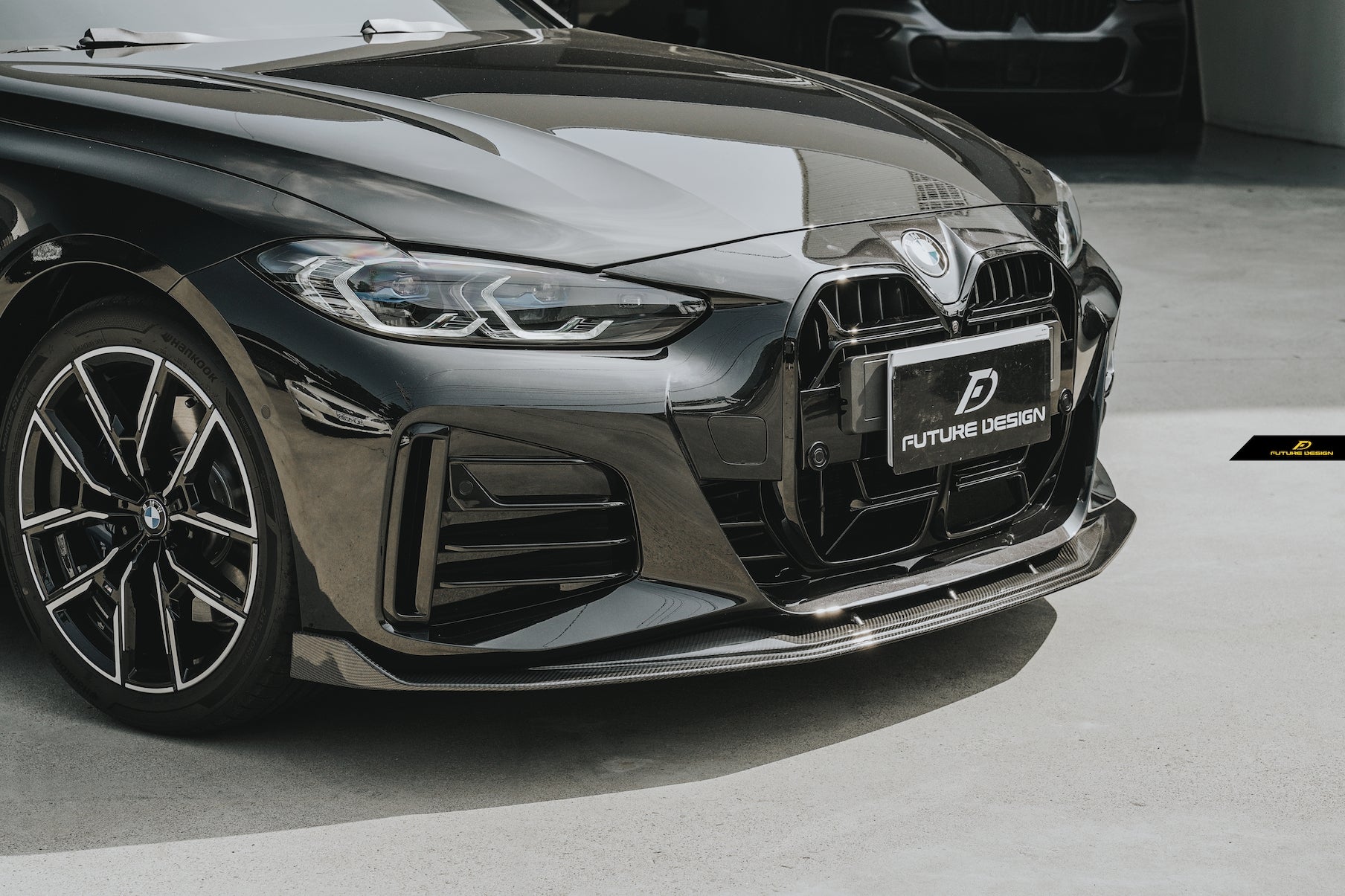 FUTURE DESIGN - BMW 4 SERIES G26 GRAN COUPE / I4 G26 CARBON FIBRE FRONT LIP - Aero Carbon UK