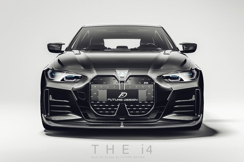 FUTURE DESIGN - BMW 4 SERIES G26 GRAN COUPE / I4 G26 CARBON FIBRE FRONT LIP V2 - Aero Carbon UK