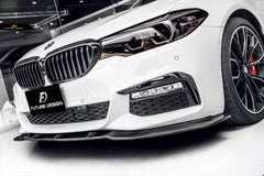 FUTURE DESIGN - BMW 5 SERIES G30 PRE LCI CARBON FIBRE FRONT LIP ( FD STYLE ) - Aero Carbon UK