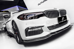 FUTURE DESIGN - BMW 5 SERIES G30 PRE LCI CARBON FIBRE FRONT LIP ( FD STYLE ) - Aero Carbon UK