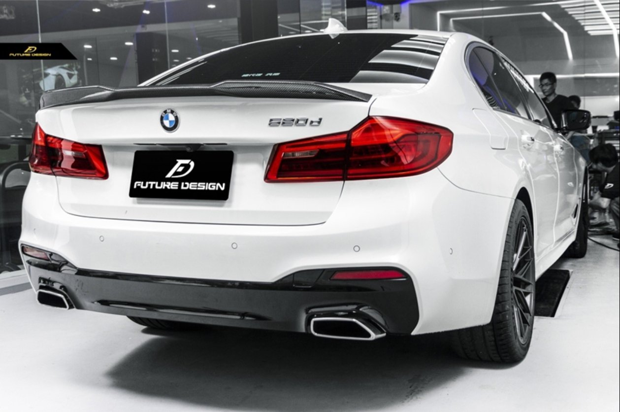 FUTURE DESIGN - BMW 5 SERIES G30 PRE LCI CARBON FIBRE REAR SPOILER ( CS STYLE ) - Aero Carbon UK