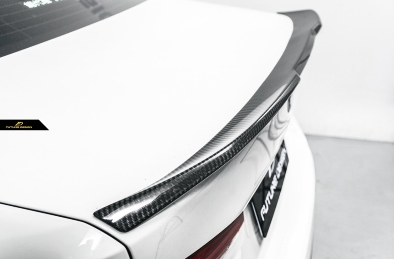 FUTURE DESIGN - BMW 5 SERIES G30 PRE LCI CARBON FIBRE REAR SPOILER ( CS STYLE ) - Aero Carbon UK