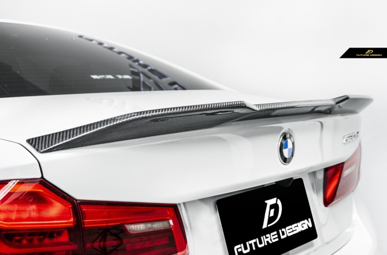 FUTURE DESIGN - BMW 5 SERIES G30 PRE LCI CARBON FIBRE REAR SPOILER ( C ...