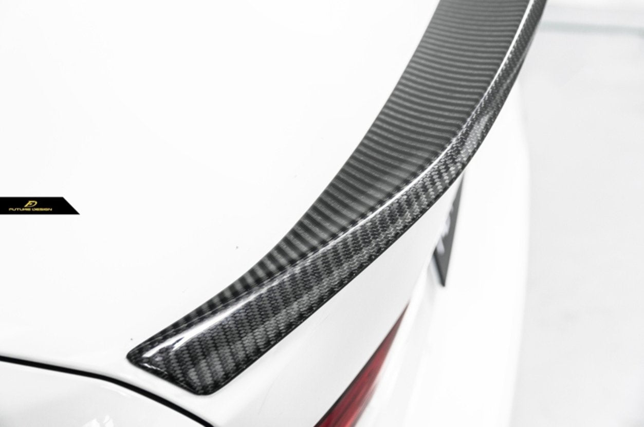 FUTURE DESIGN - BMW 5 SERIES G30 PRE LCI CARBON FIBRE REAR SPOILER ( CS STYLE ) - Aero Carbon UK