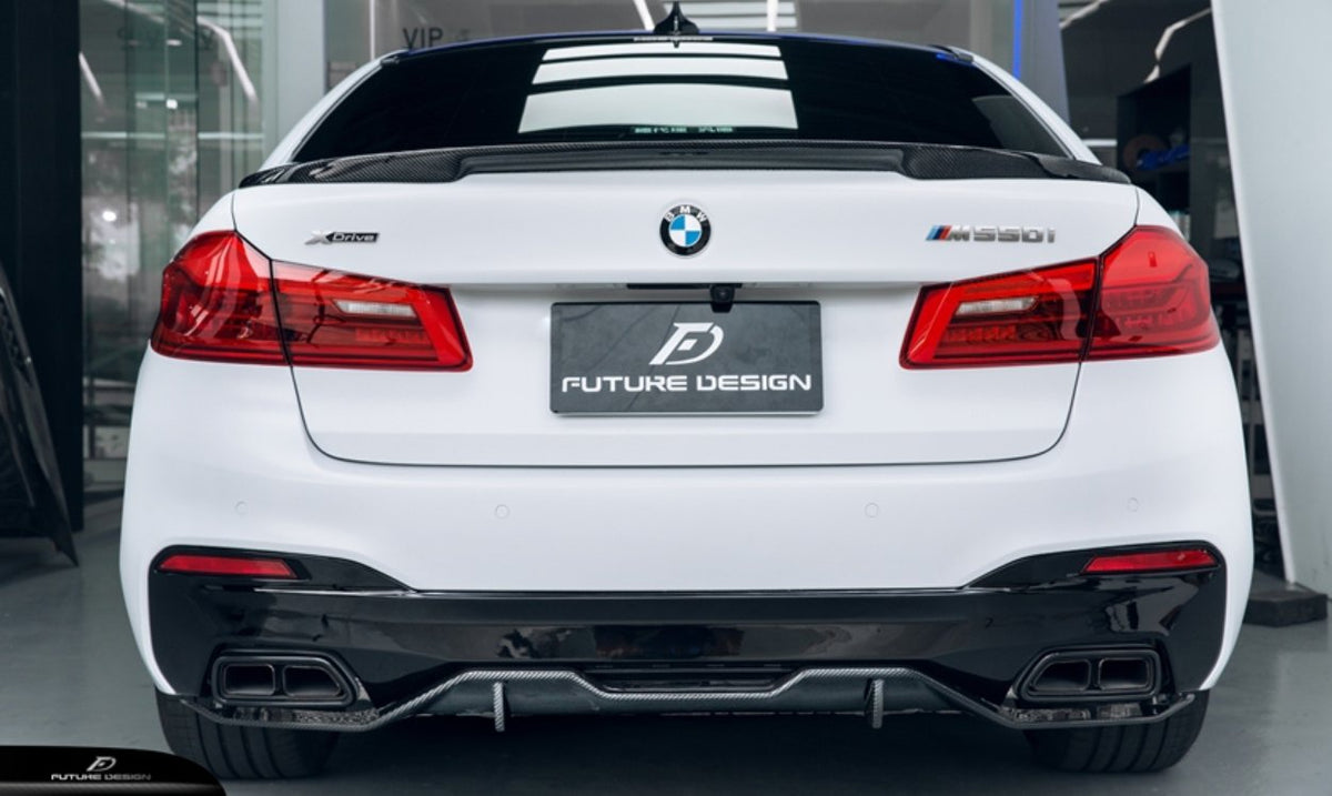 FUTURE DESIGN - BMW 5 SERIES G30 PRE LCI / M5 F90 CARBON FIBRE REAR SPOILER ( MP STYLE ) - Aero Carbon UK