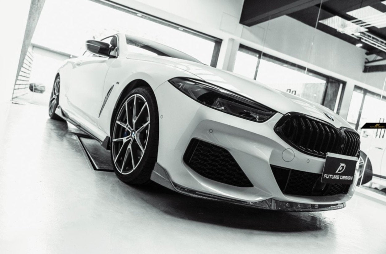 FUTURE DESIGN- BMW 8 SERIES G14 G15 G16 CARBON FIBRE FRONT LIP - Aero Carbon UK