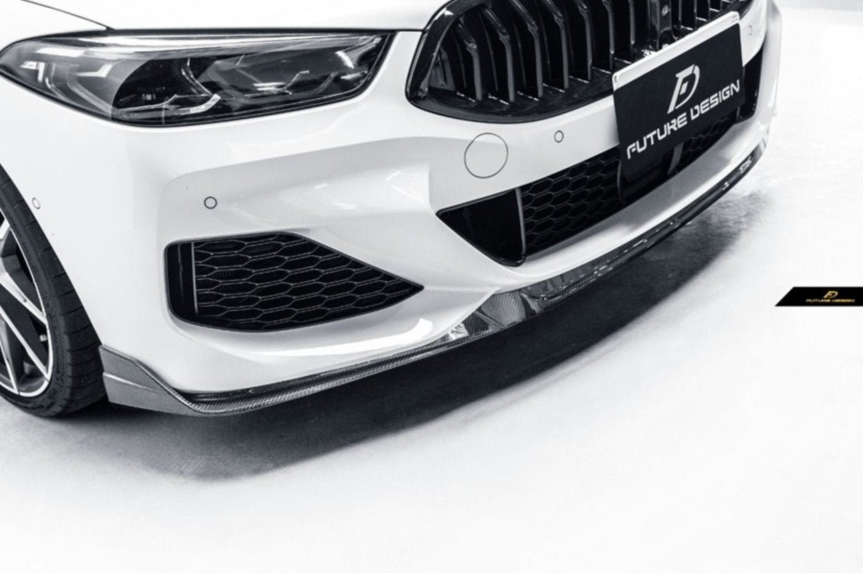 FUTURE DESIGN- BMW 8 SERIES G14 G15 G16 CARBON FIBRE FRONT LIP - Aero Carbon UK