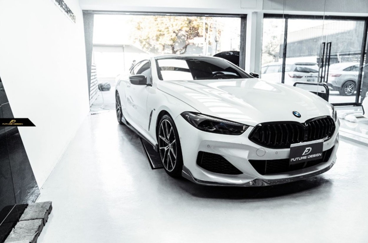 FUTURE DESIGN- BMW 8 SERIES G14 G15 G16 CARBON FIBRE FRONT LIP - Aero Carbon UK