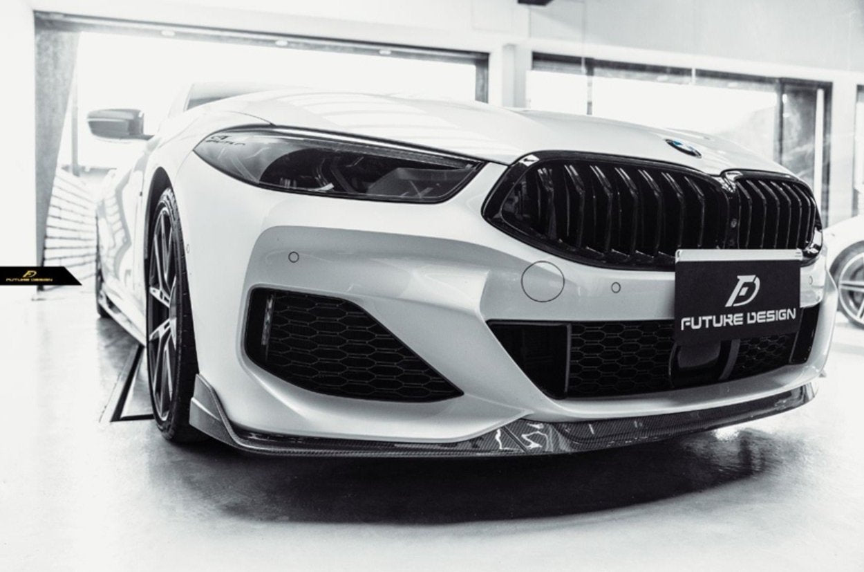 FUTURE DESIGN- BMW 8 SERIES G14 G15 G16 CARBON FIBRE FRONT LIP - Aero Carbon UK