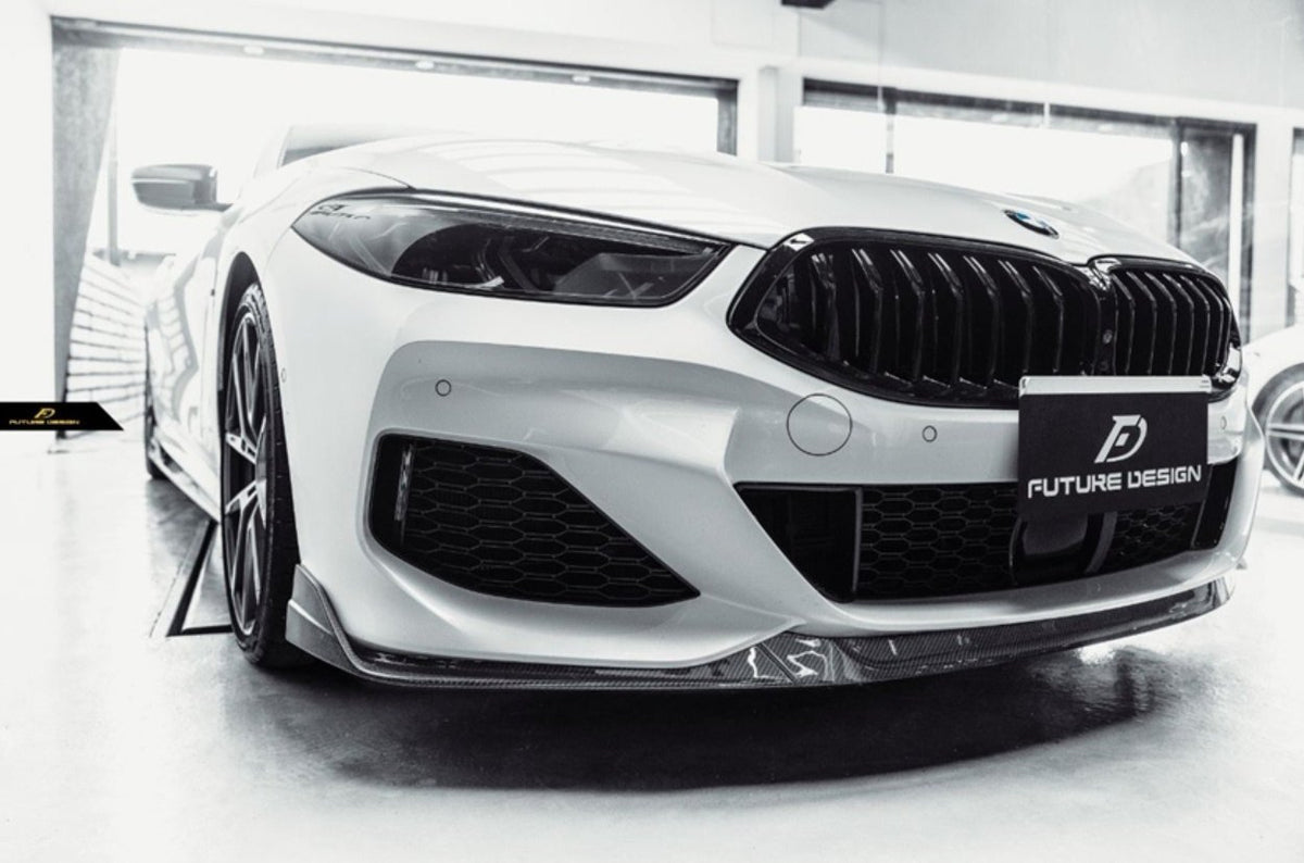 FUTURE DESIGN- BMW 8 SERIES G14 G15 G16 CARBON FIBRE FRONT LIP - Aero Carbon UK