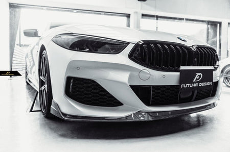 FUTURE DESIGN- BMW 8 SERIES G14 G15 G16 CARBON FIBRE FRONT LIP - Aero Carbon UK