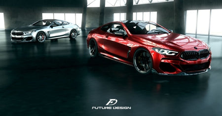 FUTURE DESIGN- BMW 8 SERIES G14 G15 G16 CARBON FIBRE FRONT LIP - Aero Carbon UK