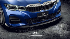 FUTURE DESIGN - BMW G20 3 SERIES CARBON FIBRE FRONT LIP GT STYLE - Aero Carbon UK