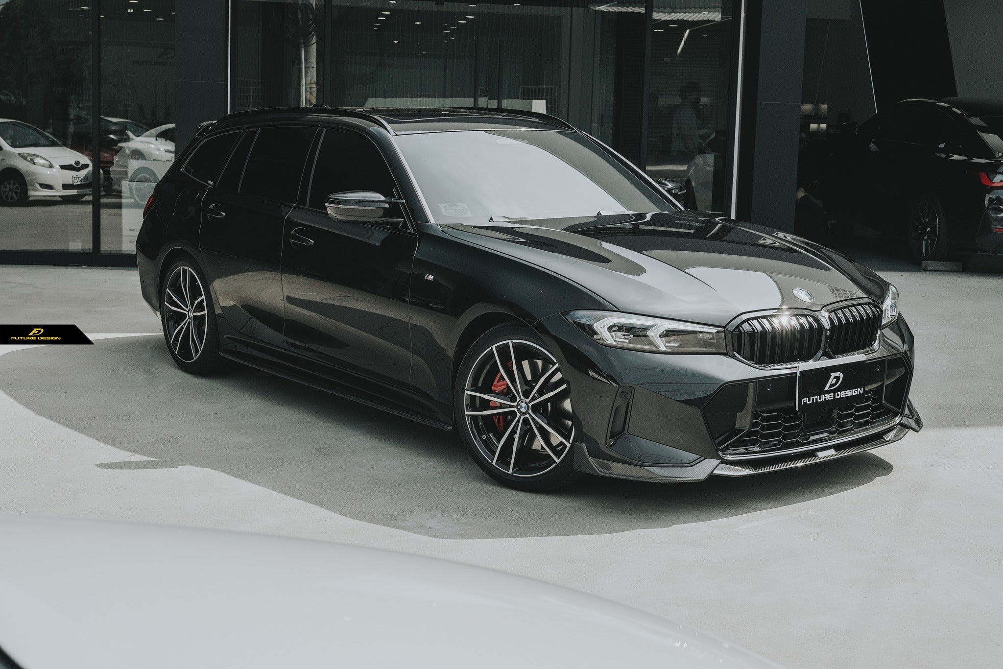 BMW 3 Series G20 G21 Carbon Fibre Front Splitter Spoiler Lip – M Sport Kit – 2018+ – Auto Perfectionists UK
