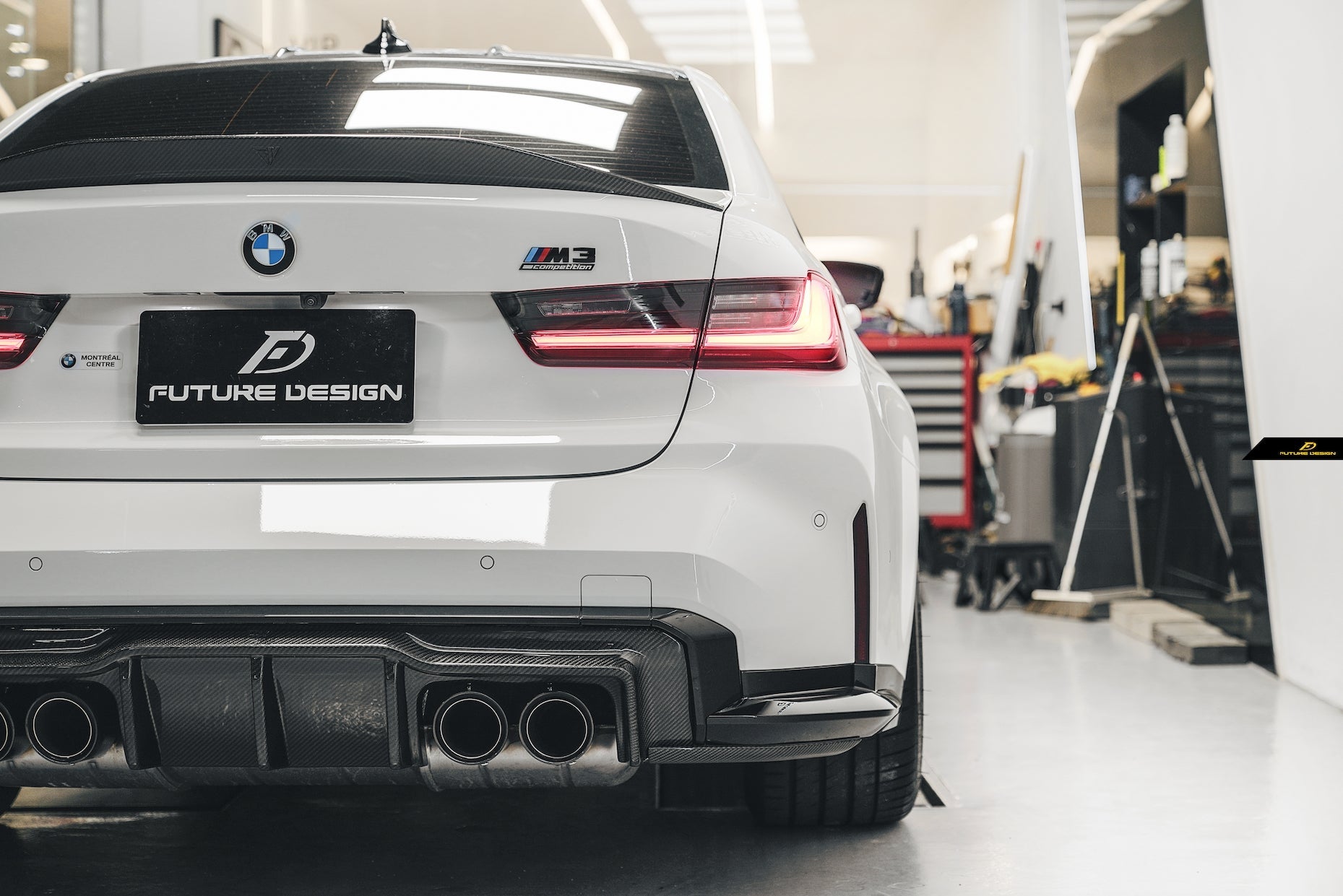 FUTURE DESIGN - BMW G20 3 SERIES & M3 G80 CARBON FIBRE REAR SPOILER V1 - Aero Carbon UK