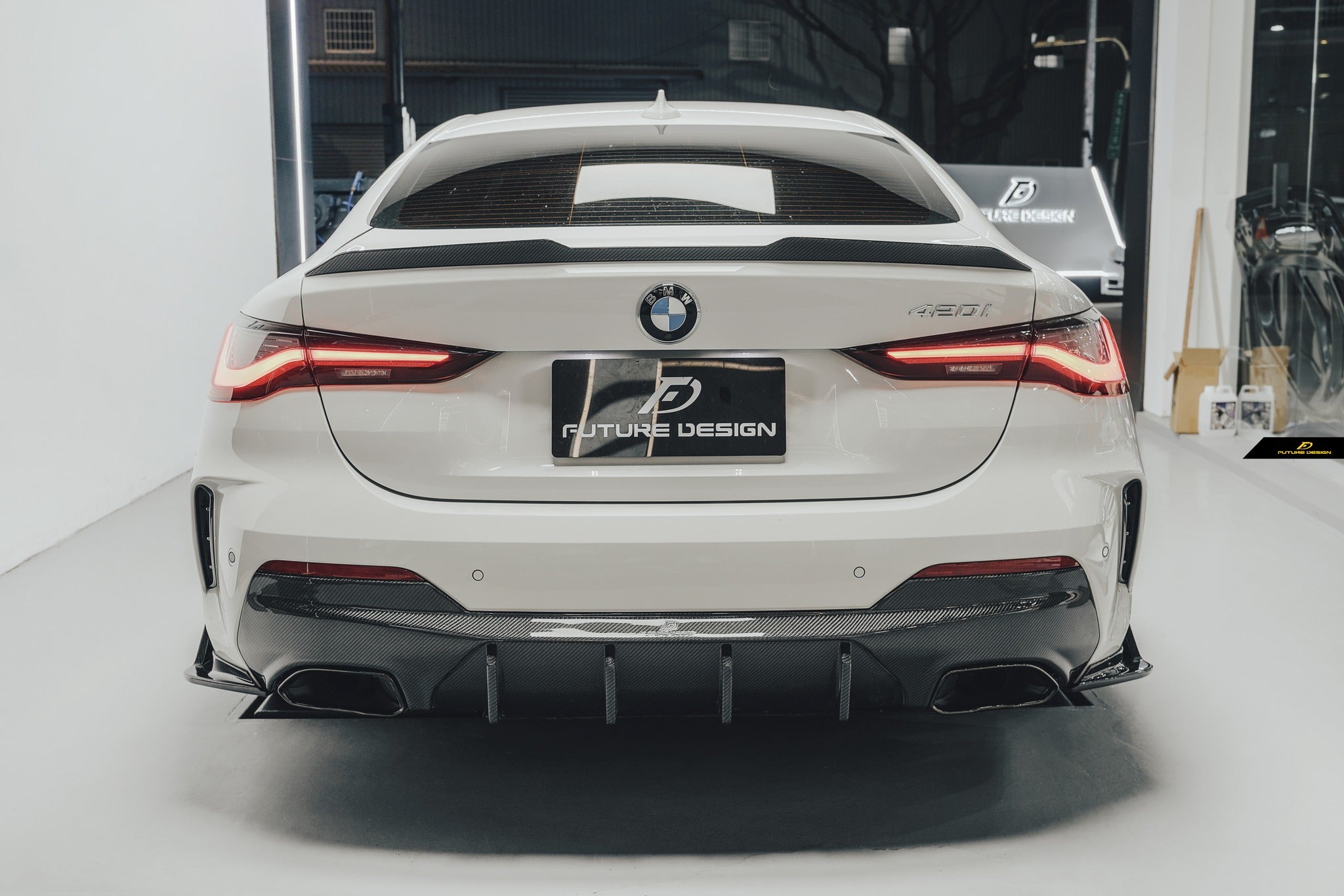 FUTURE DESIGN - BMW G22 4 SERIES CARBON FIBRE REAR DIFFUSER – Aero ...