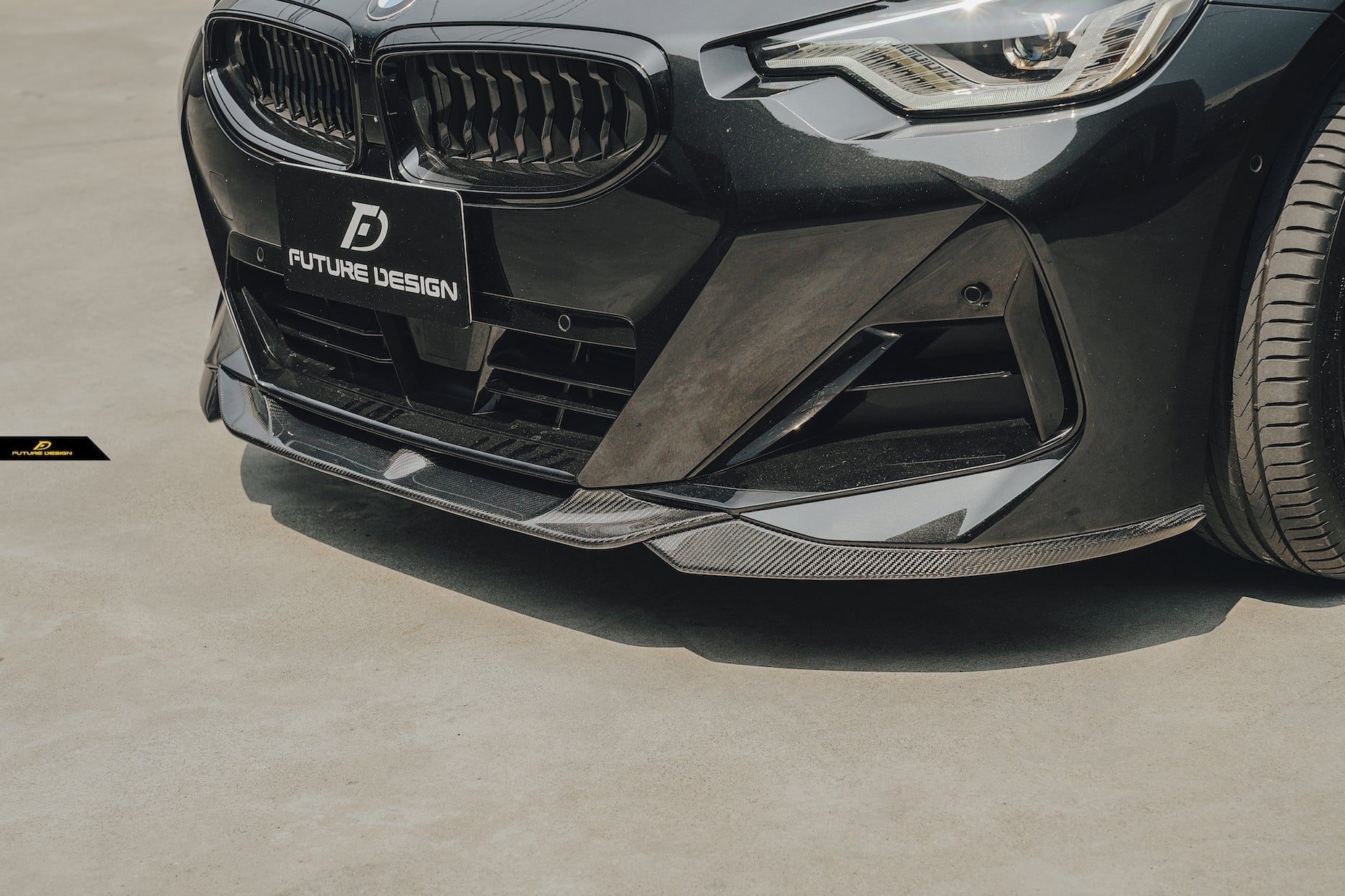 FUTURE DESIGN - BMW G42 2 SERIES CARBON FIBRE FRONT LIP - Aero Carbon UK