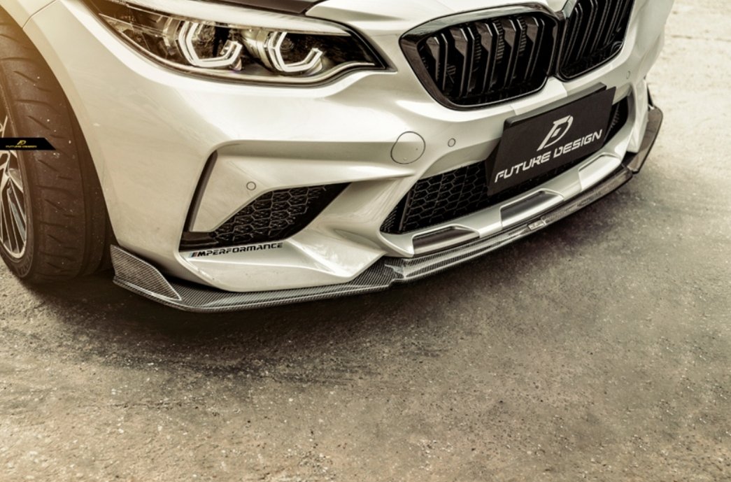 FUTURE DESIGN - BMW M2C F87 DRY CARBON FIBRE FRONT LIP - Aero Carbon UK