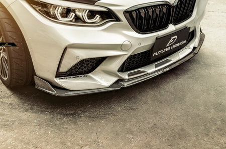 FUTURE DESIGN - BMW M2C F87 DRY CARBON FIBRE FRONT LIP - Aero Carbon UK