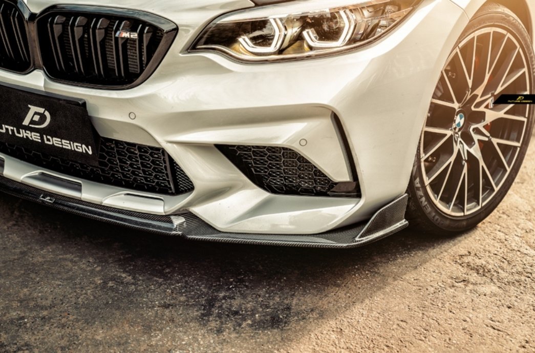 FUTURE DESIGN - BMW M2C F87 DRY CARBON FIBRE FRONT LIP - Aero Carbon UK