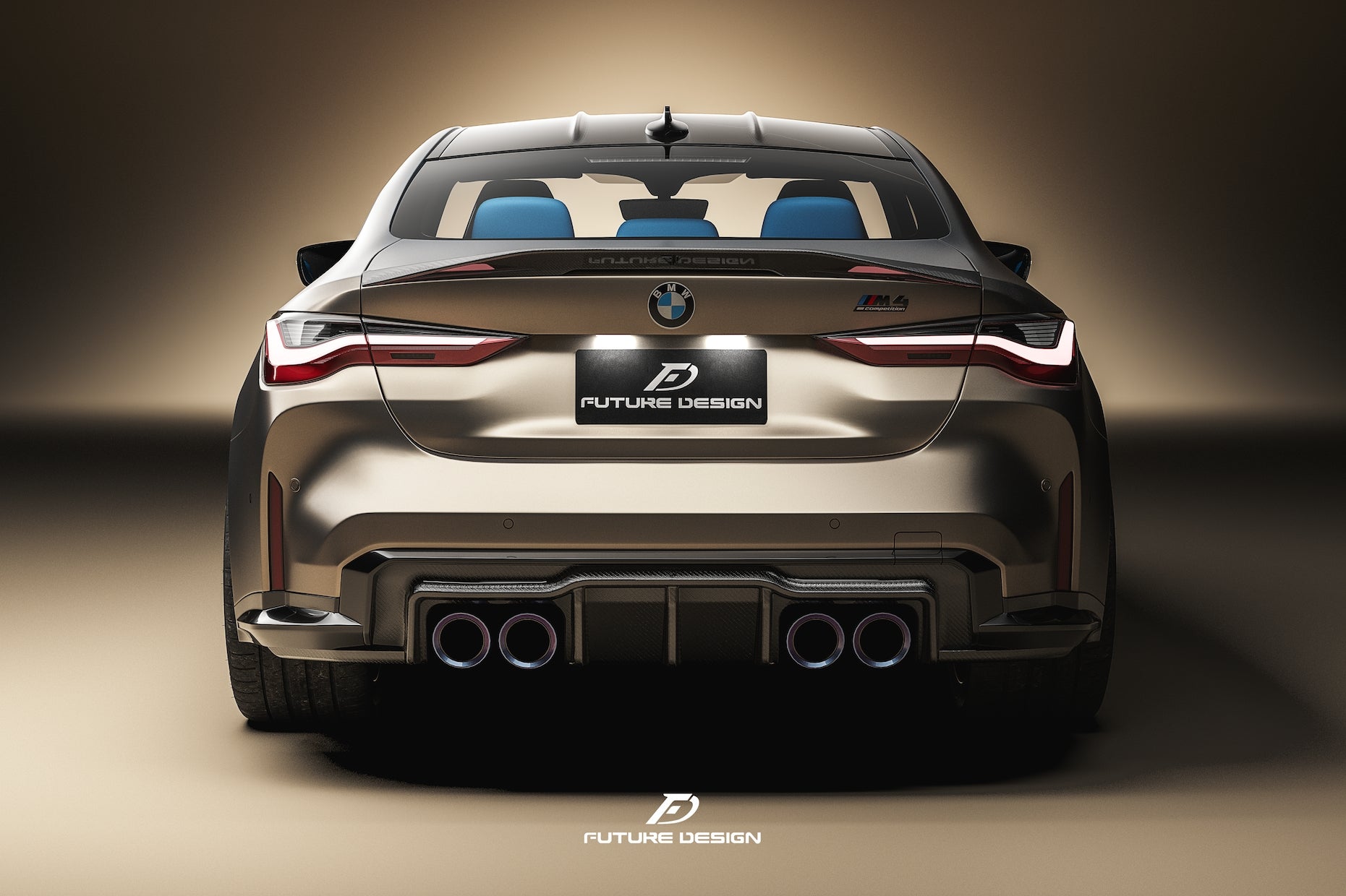 FUTURE DESIGN - BMW M3 G80 / G81 & BMW M4 G82 / G83 2021+ V1 CARBON FIBRE REAR DIFFUSER - Aero Carbon UK