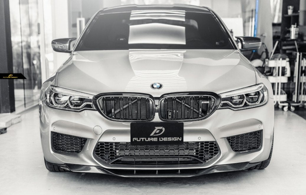 FUTURE DESIGN - BMW M5 F90 2017-20 CARBON FIBRE FRONT LIP RKP STYLE - Aero Carbon UK