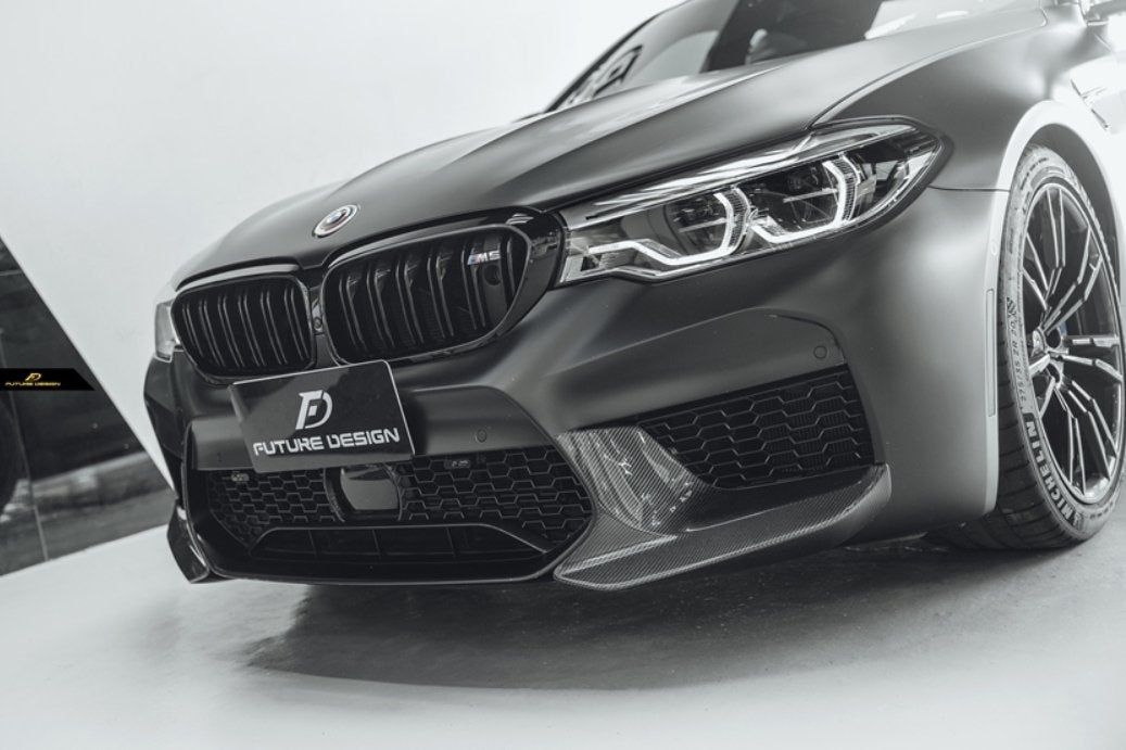 FUTURE DESIGN - BMW M5 F90 2017-20 CARBON FIBRE FRONT SPLITTERS - Aero Carbon UK