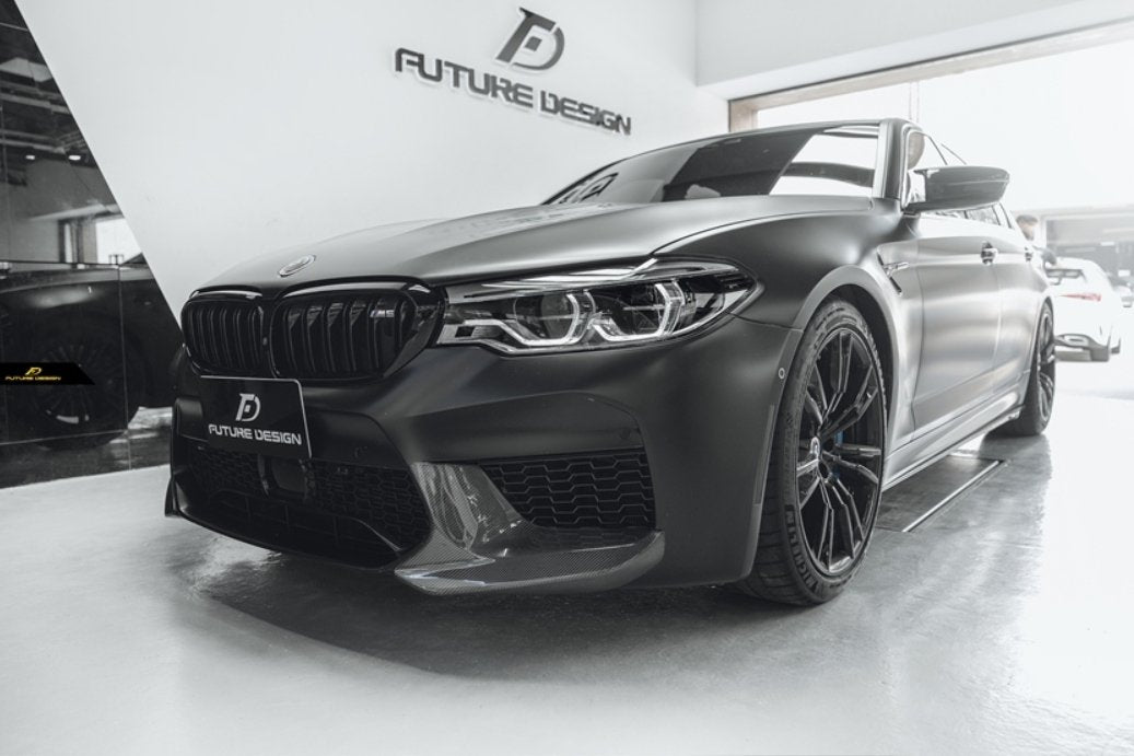 FUTURE DESIGN - BMW M5 F90 2017-20 CARBON FIBRE FRONT SPLITTERS - Aero Carbon UK