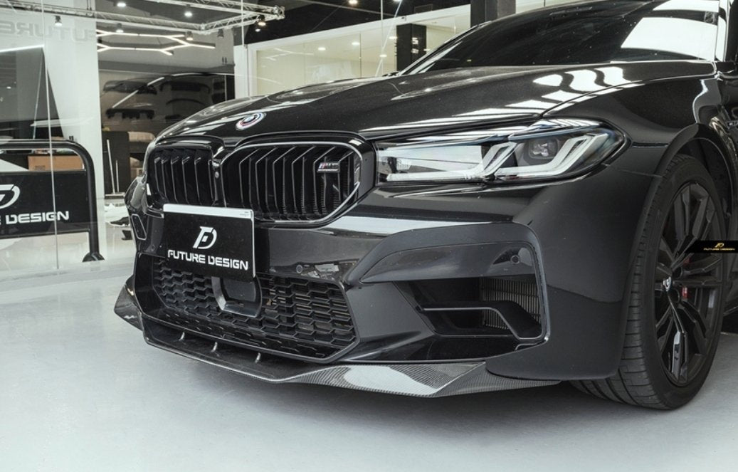 FUTURE DESIGN - BMW M5 F90 LCI CARBON FIBRE FRONT LIP - Aero Carbon UK