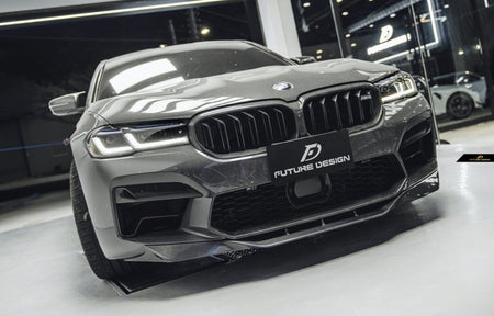 FUTURE DESIGN - BMW M5 F90 LCI CARBON FIBRE FRONT LIP - Aero Carbon UK