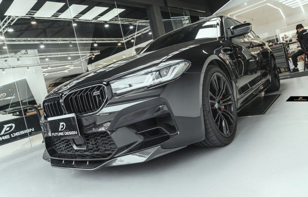 FUTURE DESIGN - BMW M5 F90 LCI CARBON FIBRE FRONT LIP - Aero Carbon UK