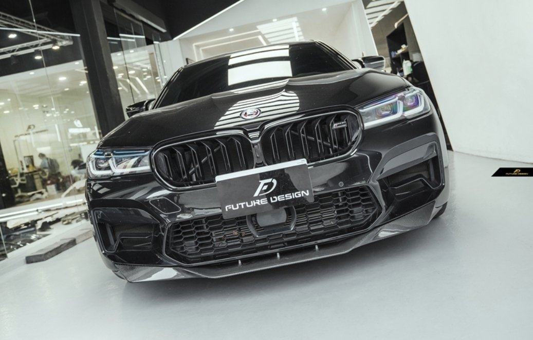 FUTURE DESIGN - BMW M5 F90 LCI CARBON FIBRE FRONT LIP - Aero Carbon UK