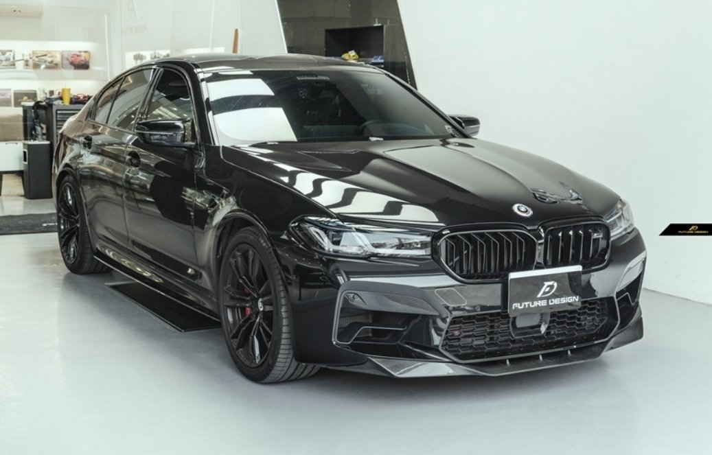 FUTURE DESIGN - BMW M5 F90 LCI CARBON FIBRE FRONT LIP - Aero Carbon UK