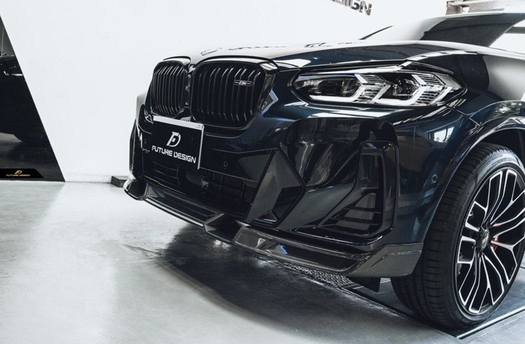 FUTURE DESIGN - BMW X4 G02 LCI DRY CARBON FIBRE FRONT LIP - Aero Carbon UK