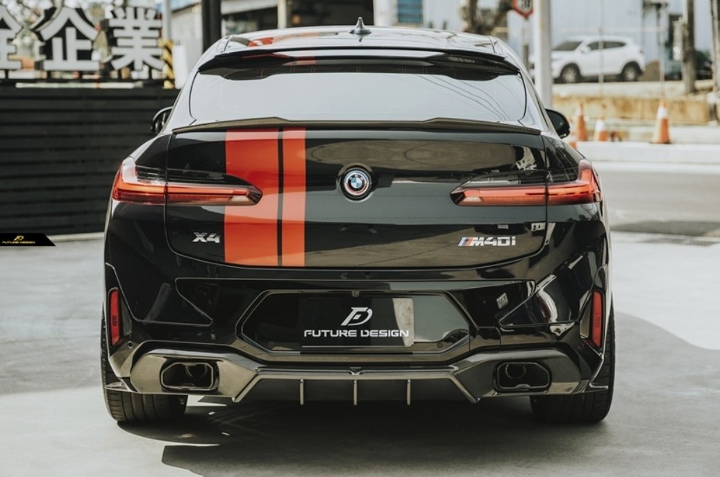 FUTURE DESIGN - BMW X4 G02 LCI DRY CARBON FIBRE REAR DIFFUSER - Aero Carbon UK