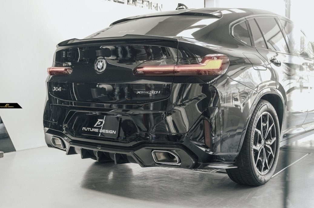 FUTURE DESIGN - BMW X4 G02 LCI DRY CARBON FIBRE REAR DIFFUSER - Aero Carbon UK