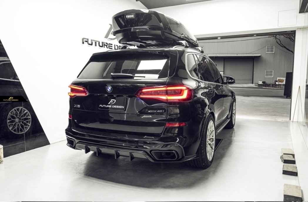 FUTURE DESIGN - BMW X5 G05 DRY CARBON FIBRE REAR DIFFUSER - Aero Carbon UK