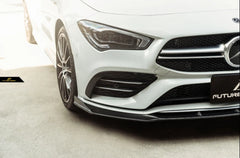 FUTURE DESIGN - MERCEDES BENZ C118 C250 CLA 35 CARBON FIBRE FRONT LIP - Aero Carbon UK