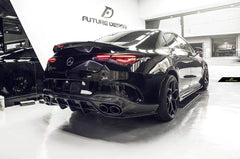 FUTURE DESIGN - MERCEDES BENZ C118 CLA35 CLA45 CARBON FIBRE REAR DIFFUSER - Aero Carbon UK