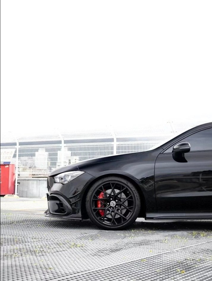 FUTURE DESIGN - MERCEDES BENZ CLA 35 CLA 45 CARBON FIBRE FRONT LIP GT STYLE - Aero Carbon UK