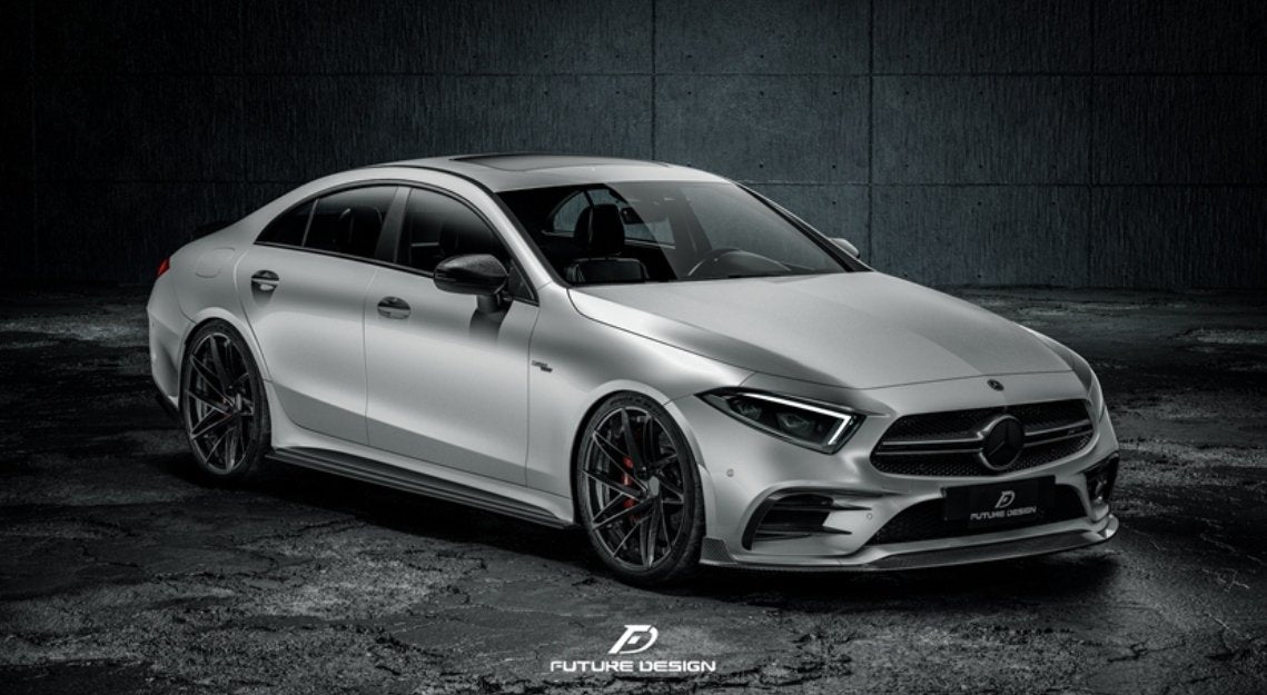 FUTURE DESIGN - MERCEDES BENZ CLS W257 DRY CARBON FIBRE SIDE SKIRTS - Aero Carbon UK