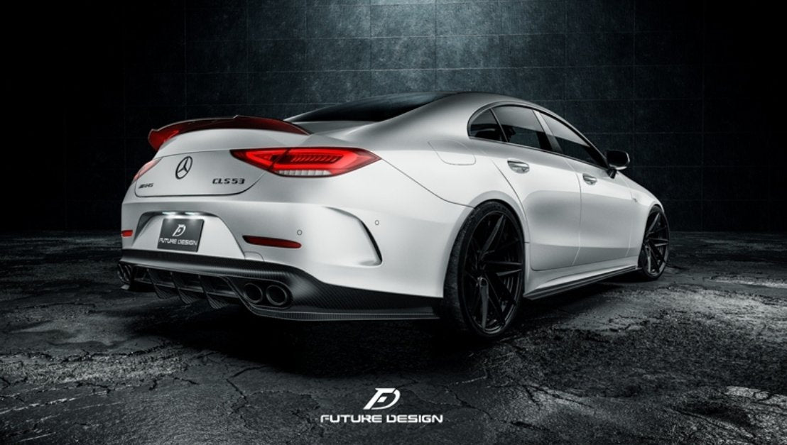 FUTURE DESIGN - MERCEDES BENZ CLS W257 DRY CARBON FIBRE SIDE SKIRTS - Aero Carbon UK