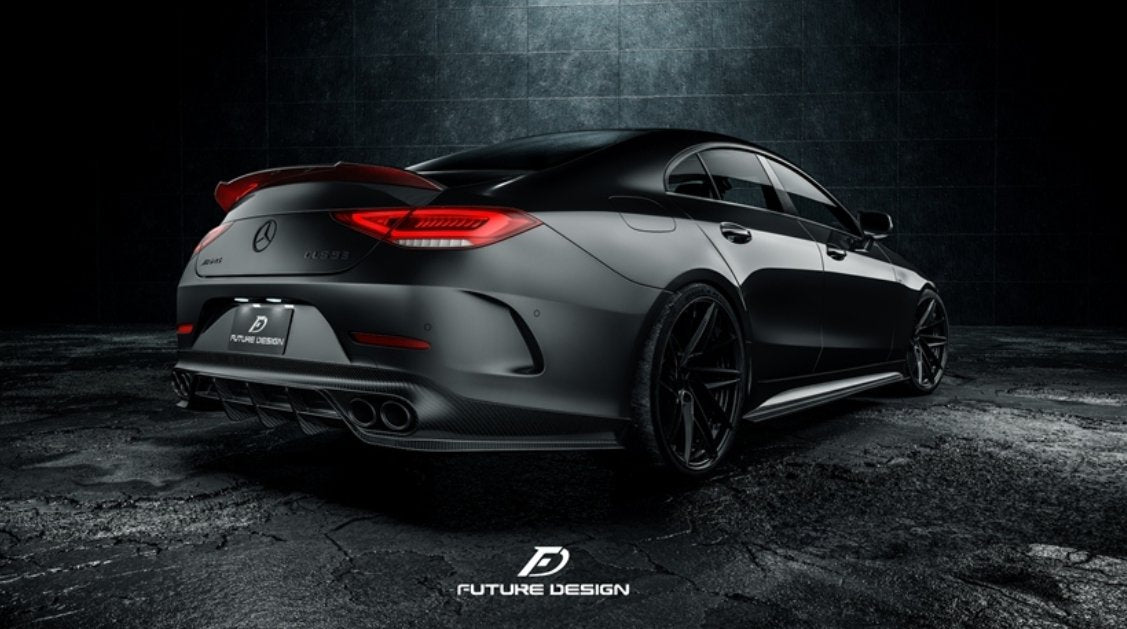 FUTURE DESIGN - MERCEDES BENZ CLS W257 DRY CARBON FIBRE SIDE SKIRTS - Aero Carbon UK