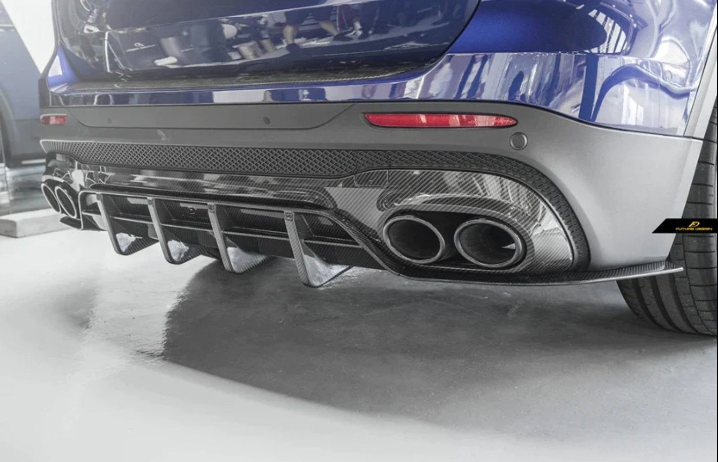 FUTURE DESIGN - MERCEDES BENZ GLB X247 DRY CARBON FIBRE REAR DIFFUSER - Aero Carbon UK