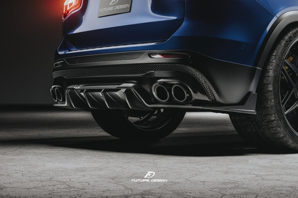 FUTURE DESIGN - MERCEDES BENZ GLB X247 DRY CARBON FIBRE REAR DIFFUSER - Aero Carbon UK