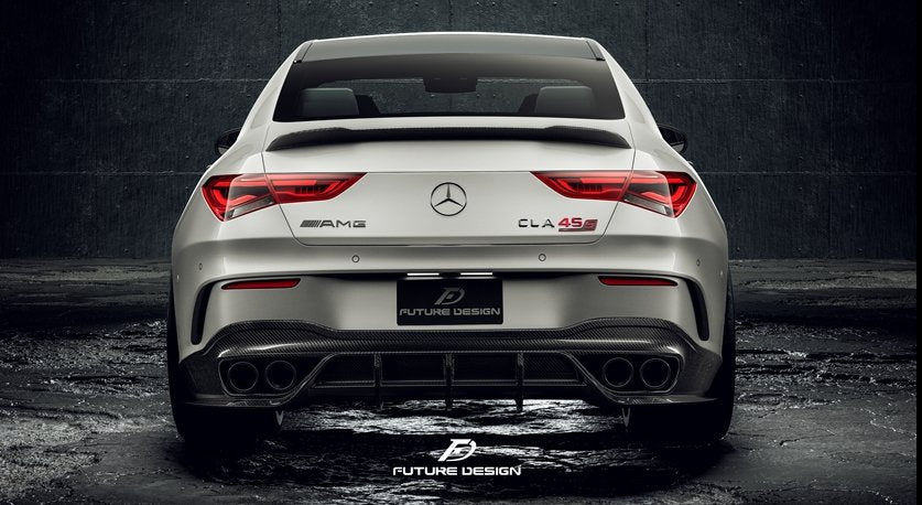FUTURE DESIGN - MERCEDES CLA C118 GT CARBON FIBRE REAR DIFFUSER - Aero Carbon UK