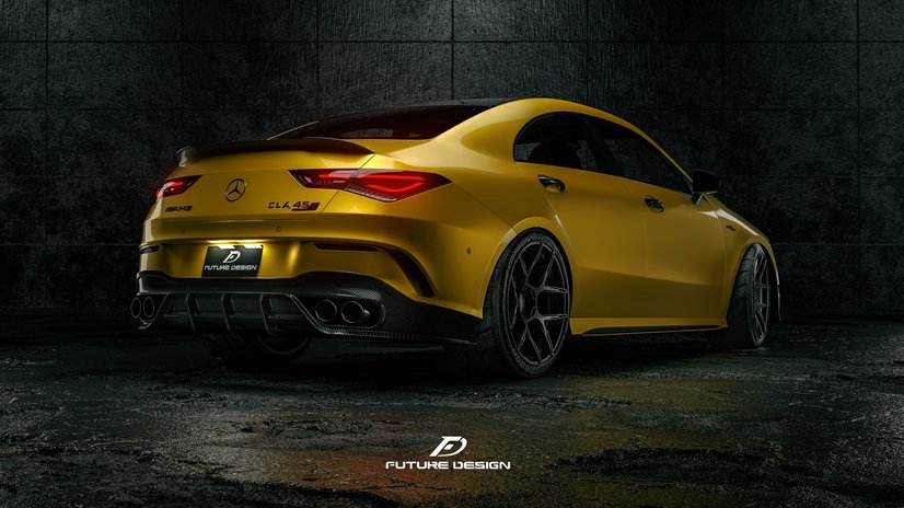 FUTURE DESIGN - MERCEDES CLA C118 GT CARBON FIBRE REAR DIFFUSER - Aero Carbon UK