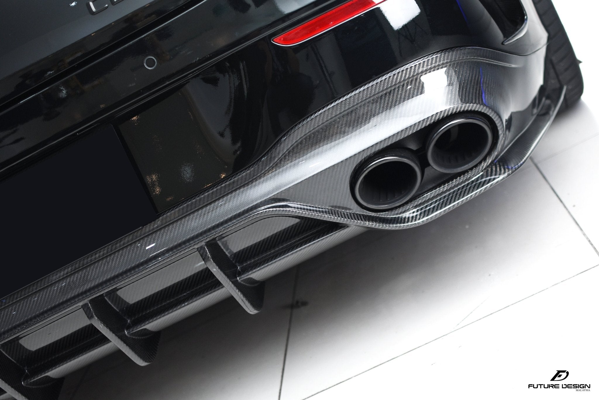 FUTURE DESIGN - MERCEDES CLA C118 GT CARBON FIBRE REAR DIFFUSER - Aero Carbon UK